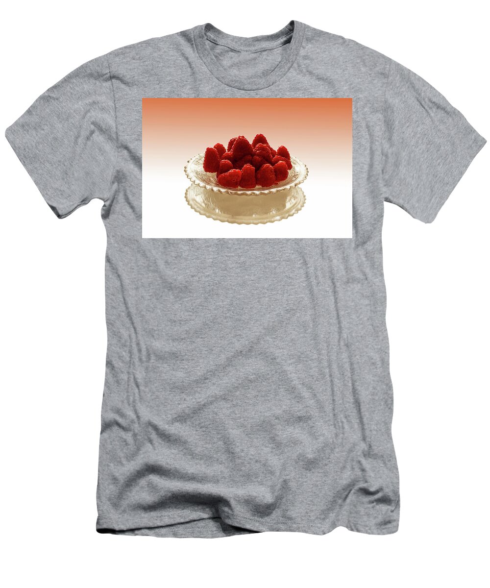 Fresh Fruit T-Shirt featuring the photograph Delicious Raspberries #1 by David French
