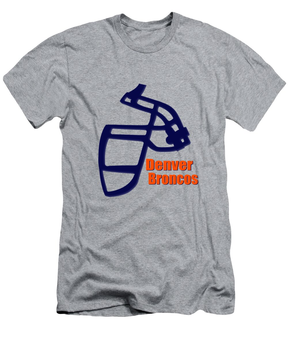 Denver Broncos Retro Shirt T-Shirt by Joe Hamilton - Fine Art America