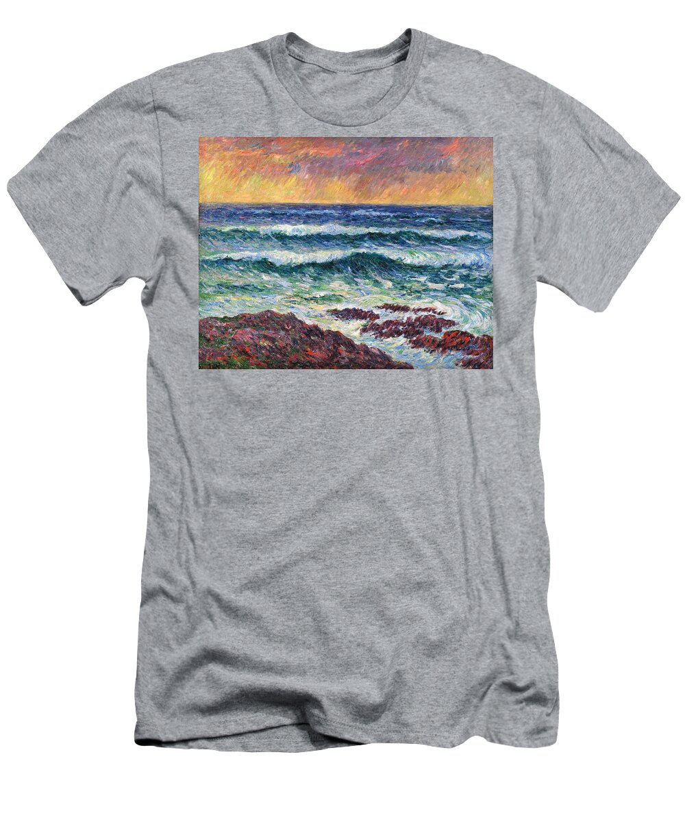 Evening T-Shirt featuring the painting Evening #1 by Henri Moret