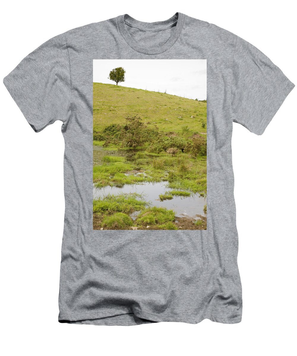 Green T-Shirt featuring the photograph Fairy tree in Ireland #1 by Ian Middleton
