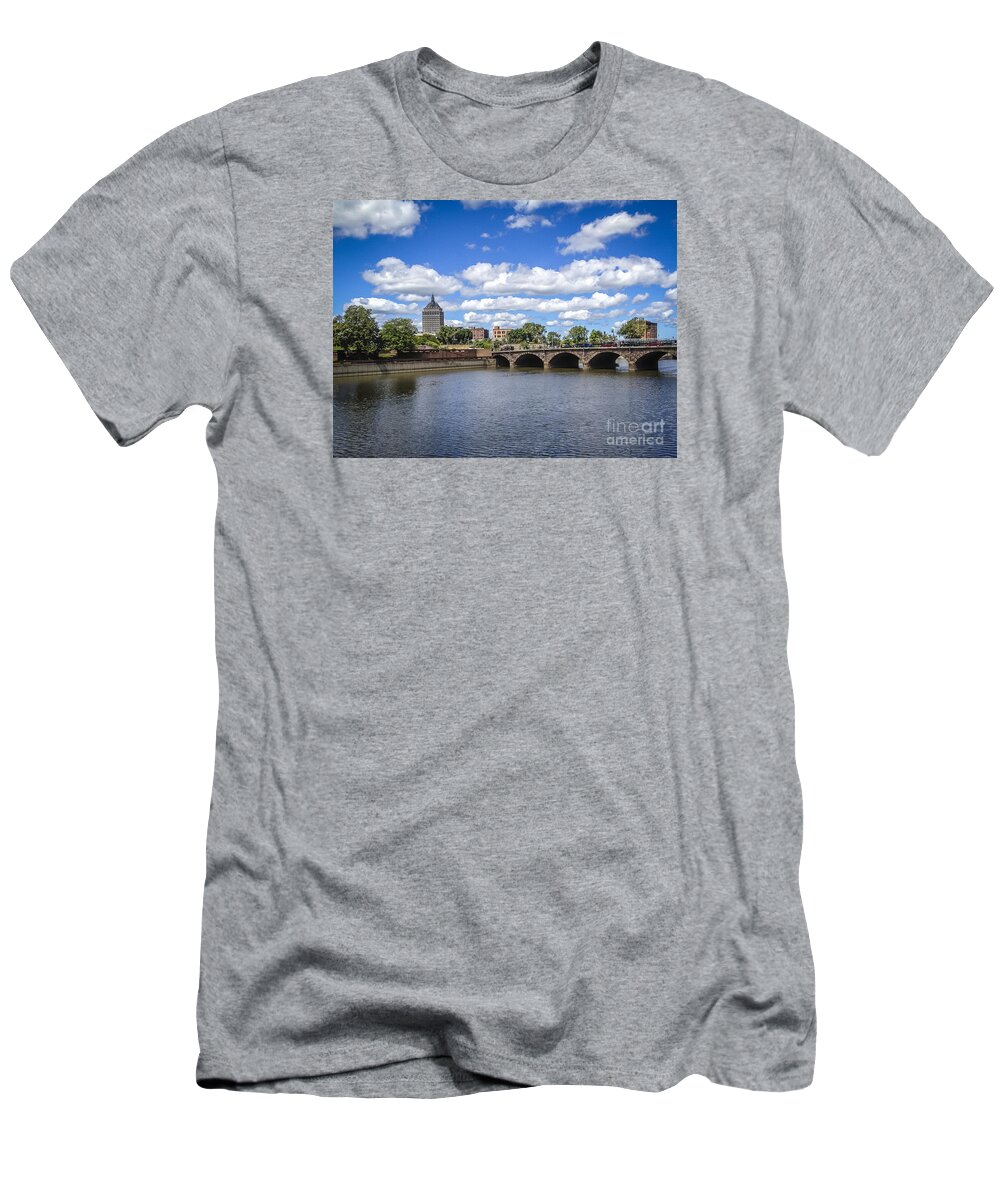 Eastman Kodak Building T-Shirt featuring the photograph Genesee River View #2 by Joann Long