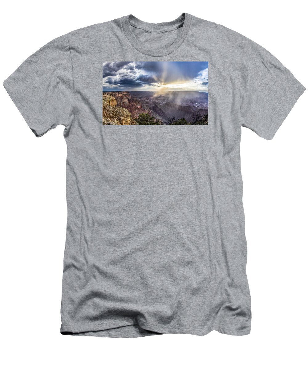 Grand Canyon T-Shirt featuring the photograph Grand Canyon Sunset #1 by John McGraw