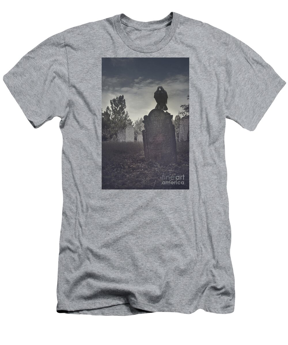 Graveyard T-Shirt featuring the photograph Graveyard by Jelena Jovanovic