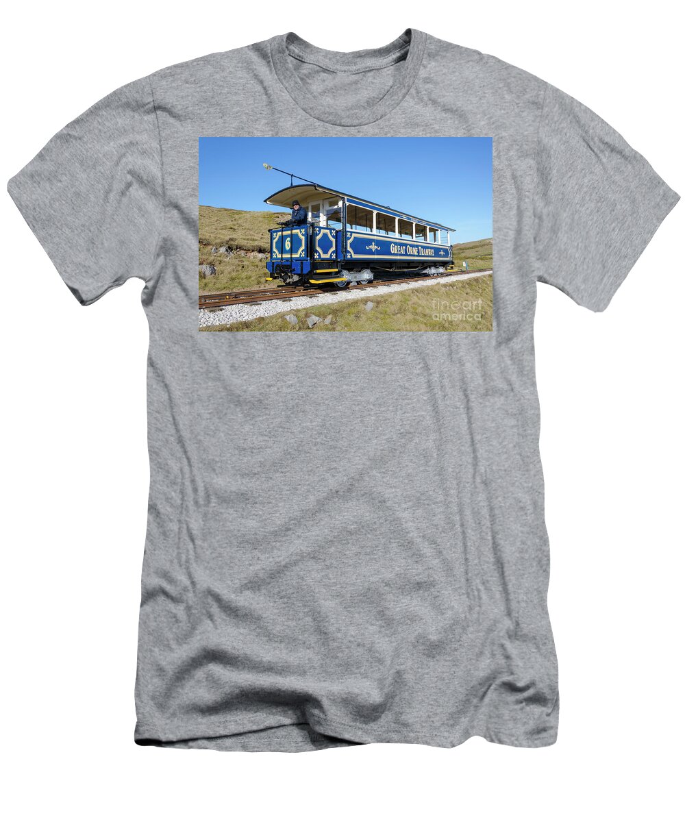 Tram T-Shirt featuring the photograph Great Orme tram #1 by Steev Stamford