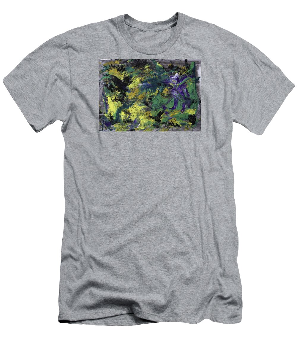 Abstract T-Shirt featuring the painting Jesse Caramel by Julius Hannah