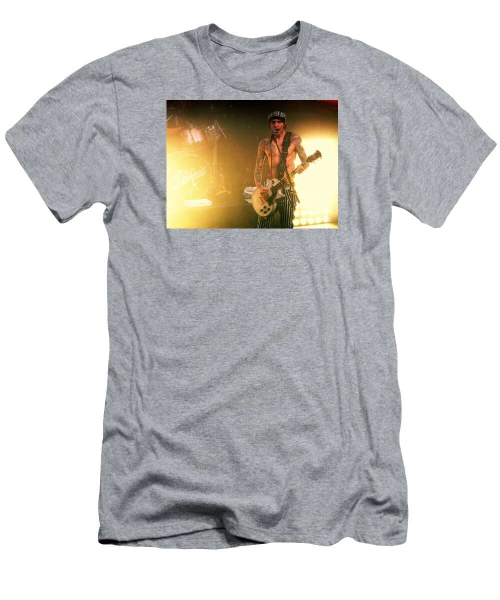 Justin Hawkins T-Shirt featuring the photograph Justin Hawkins #2 by Anjanette Douglas