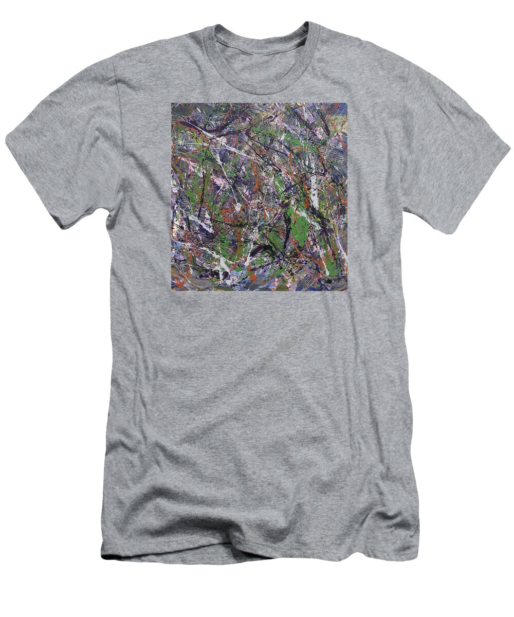 Abstract T-Shirt featuring the painting Nacho Santana by Julius Hannah