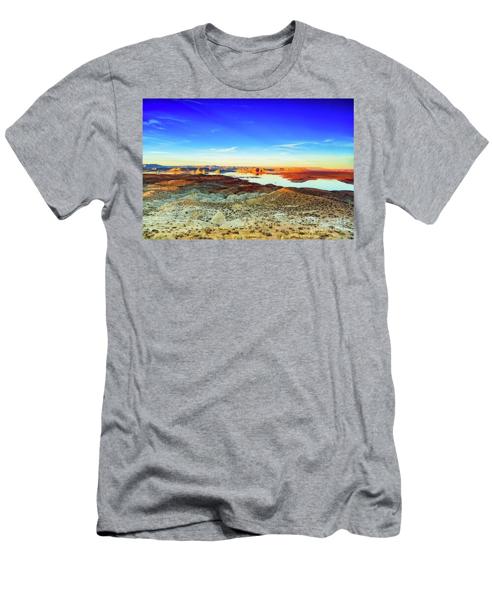 Lake Powell T-Shirt featuring the photograph Lake Powell Sunset #3 by Raul Rodriguez