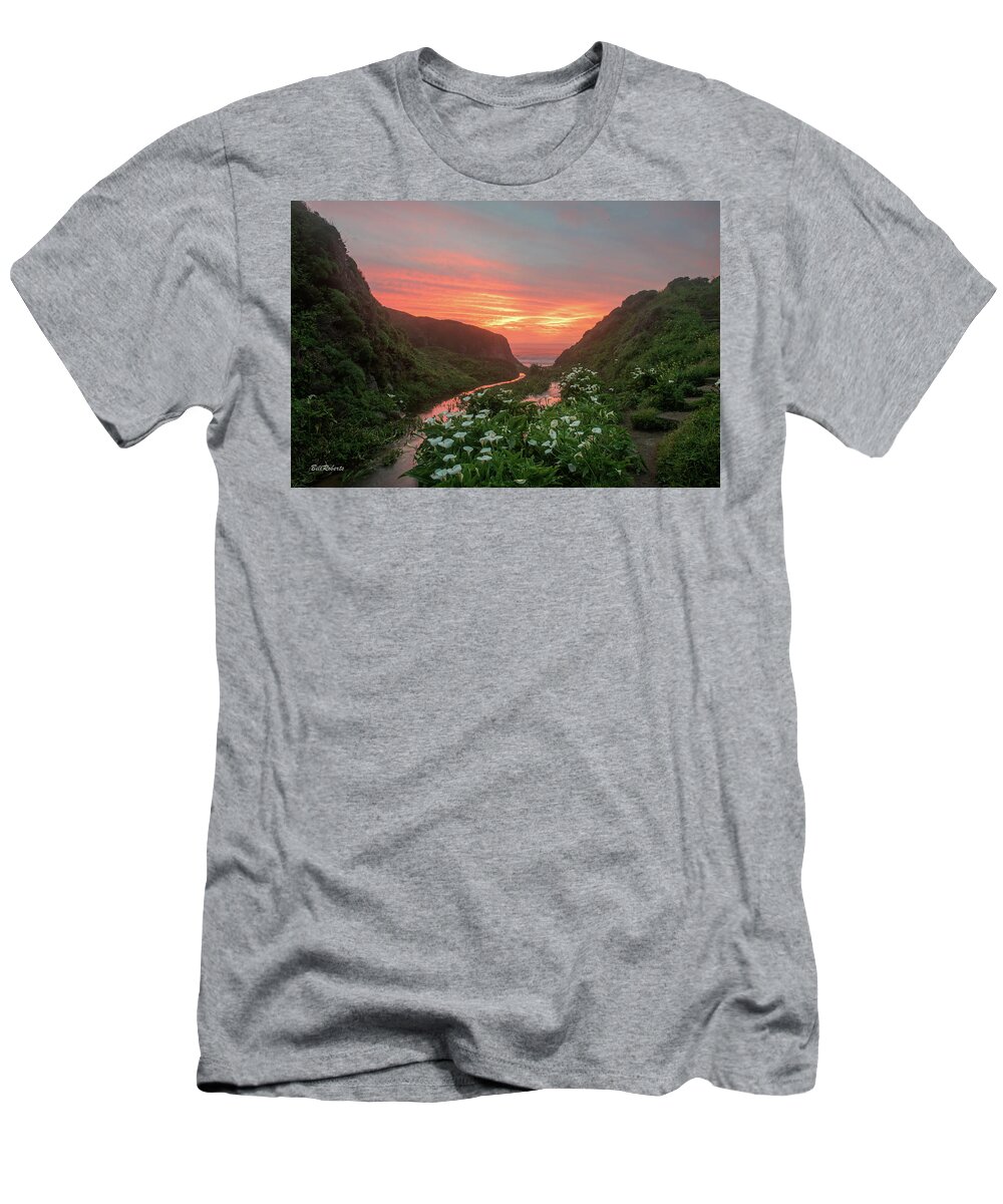 Big Sur T-Shirt featuring the photograph Lilies Of the Gulch by Bill Roberts