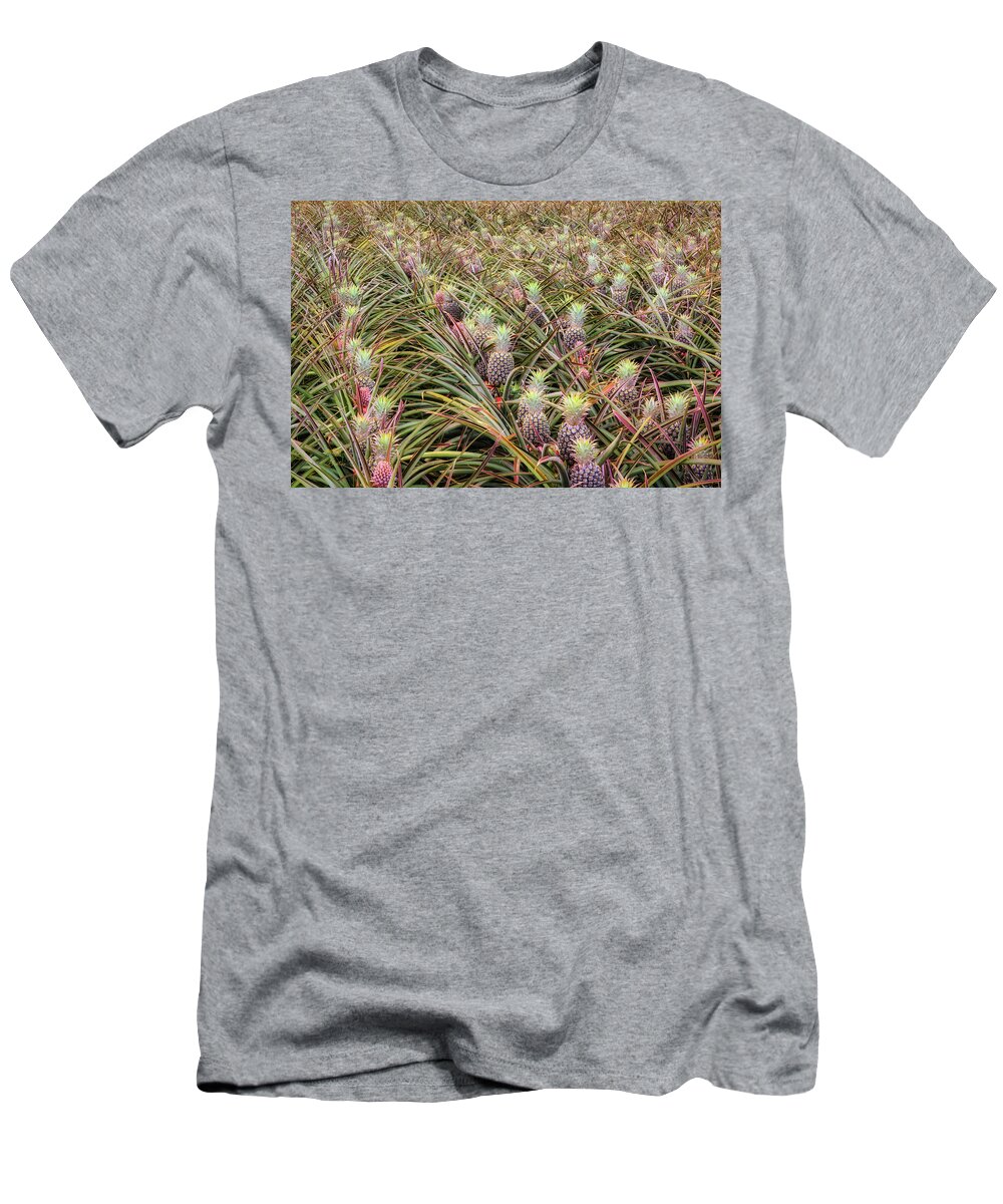 Hawaii T-Shirt featuring the photograph Maui Gold Pineapples #1 by Jim Thompson