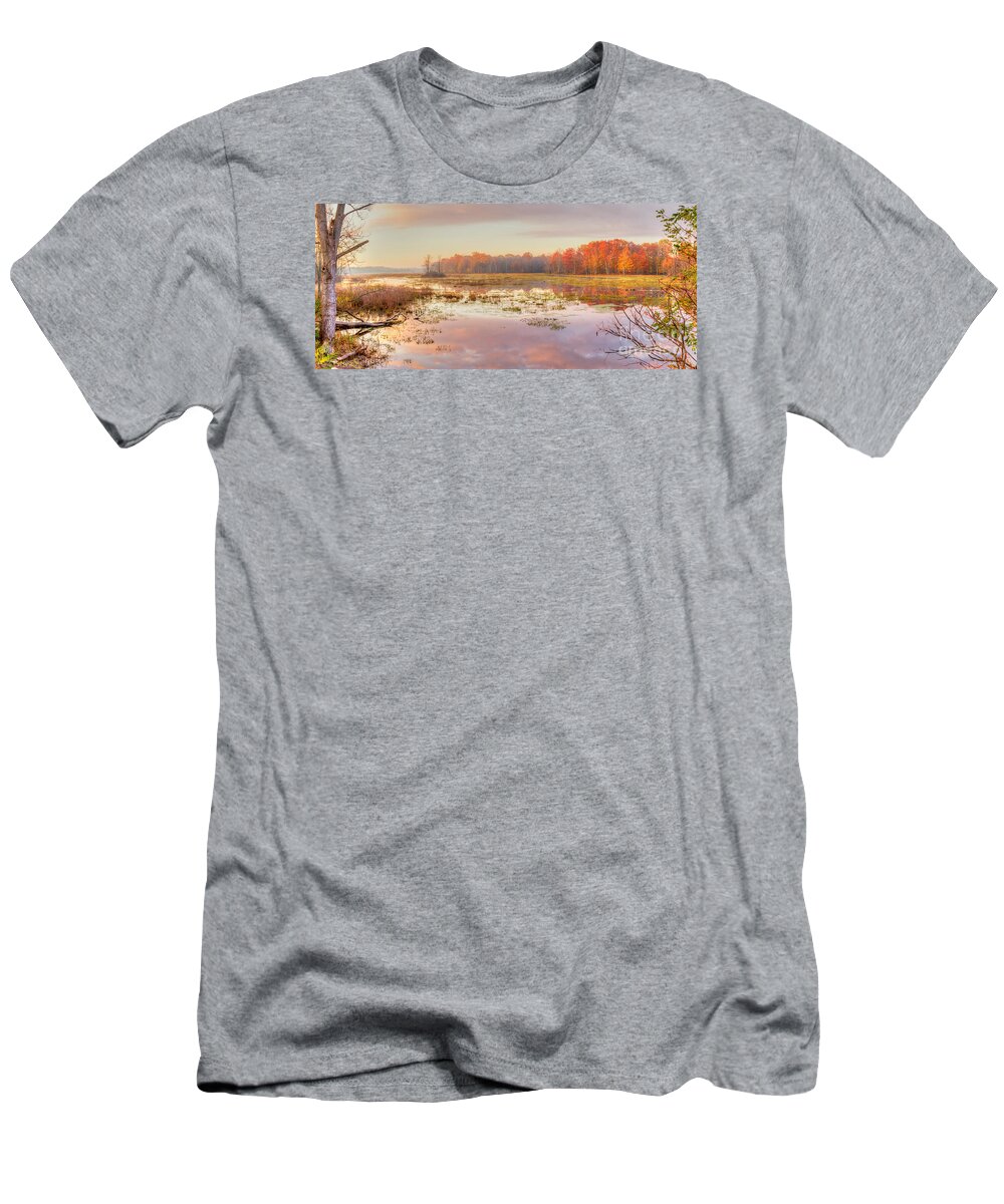 Creek T-Shirt featuring the photograph Misty Morning II by Rod Best