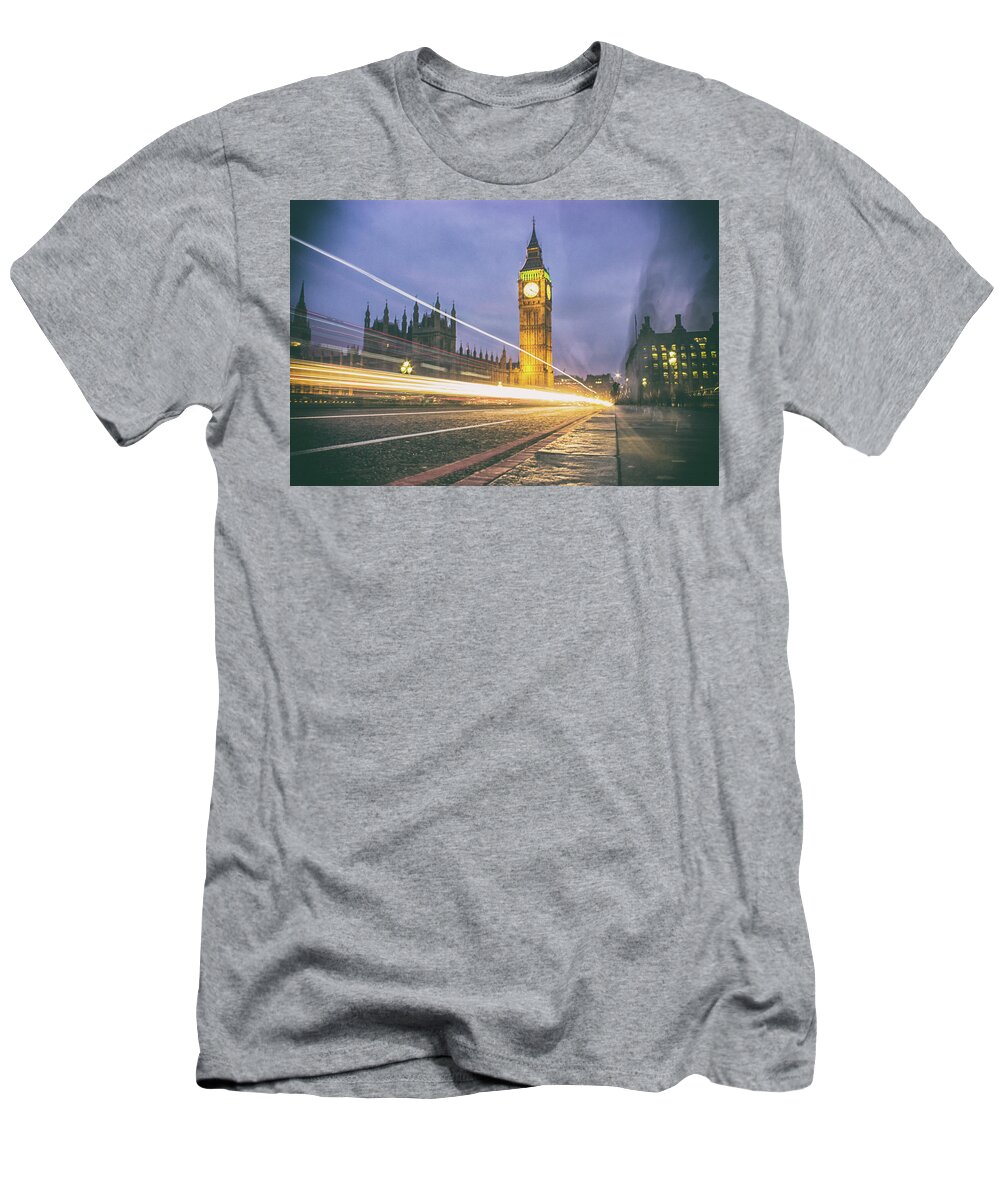 London T-Shirt featuring the photograph Motion #1 by Martin Newman
