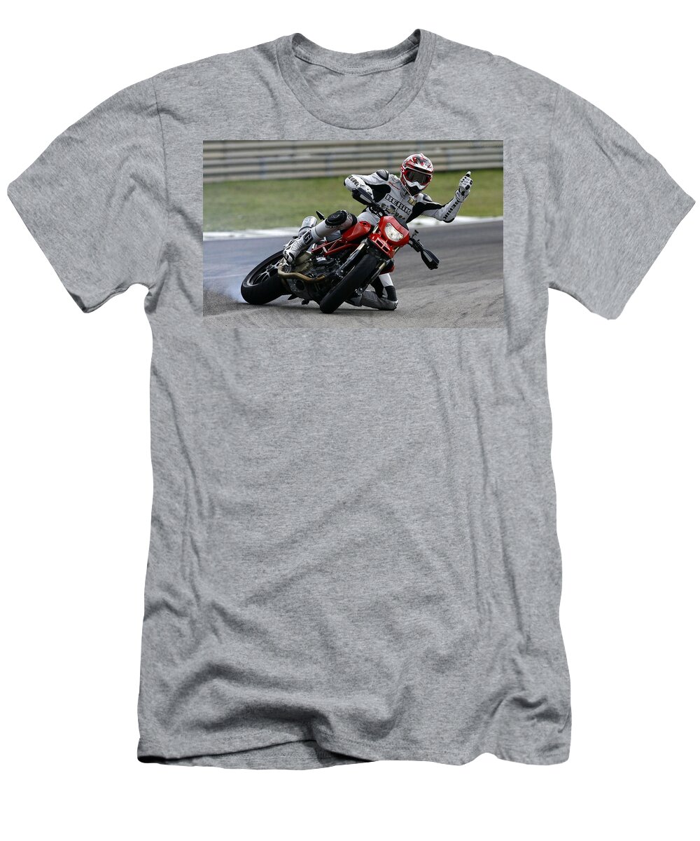 Motorcycle T-Shirt featuring the digital art Motorcycle #1 by Maye Loeser