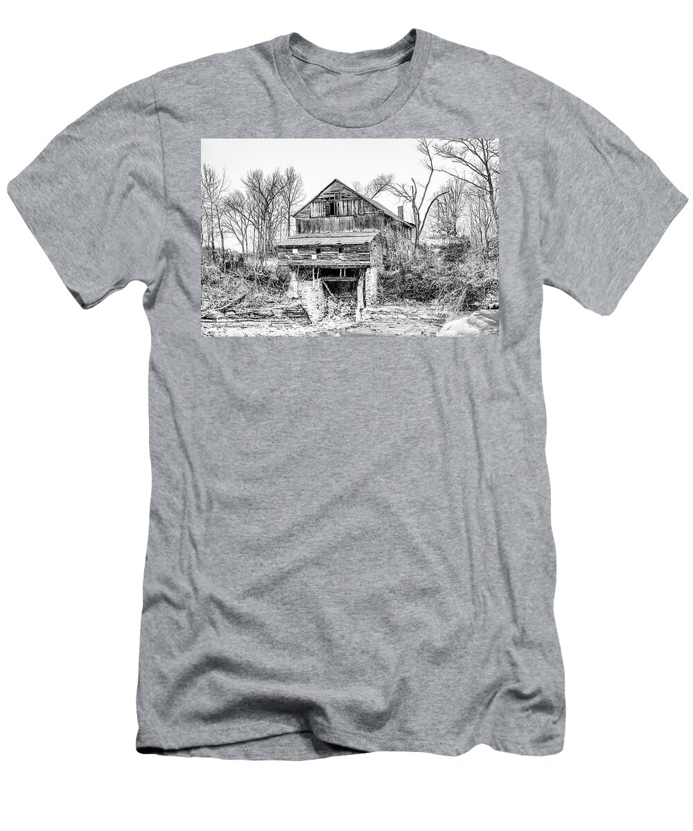Indiana T-Shirt featuring the photograph Old Blackiston Mill #2 by Erich Grant