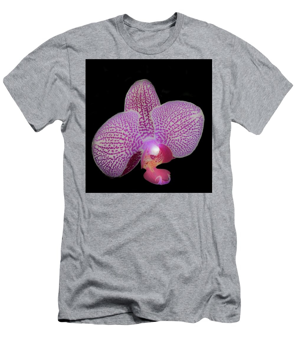 Flower T-Shirt featuring the photograph Orchid #1 by Richard Goldman