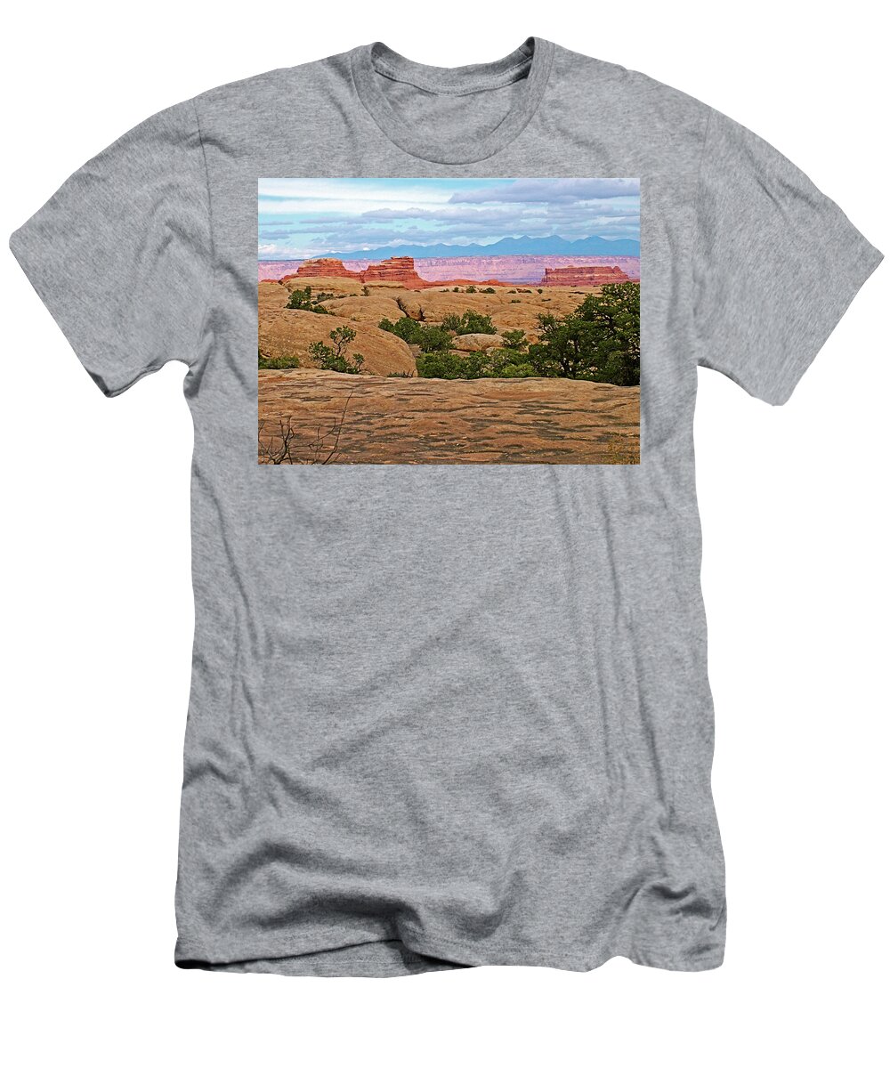 Return Trail To Elephant Hill In Needles District In Canyonlands National Park T-Shirt featuring the photograph Return Trail to Elephant Hill in Needles District in Canyonlands National Park, Utah #1 by Ruth Hager