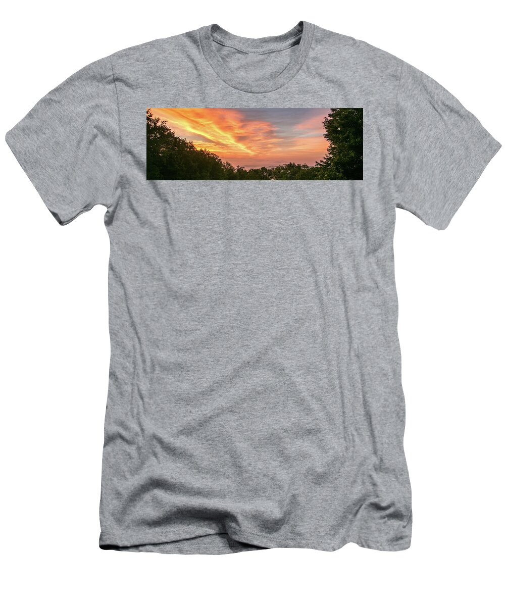 Sunrise T-Shirt featuring the photograph Sunrise July 22 2015 #1 by D K Wall