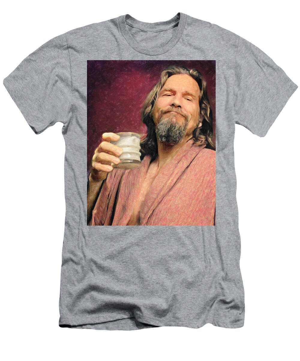 The Dude T-Shirt featuring the painting The Dude by Zapista OU