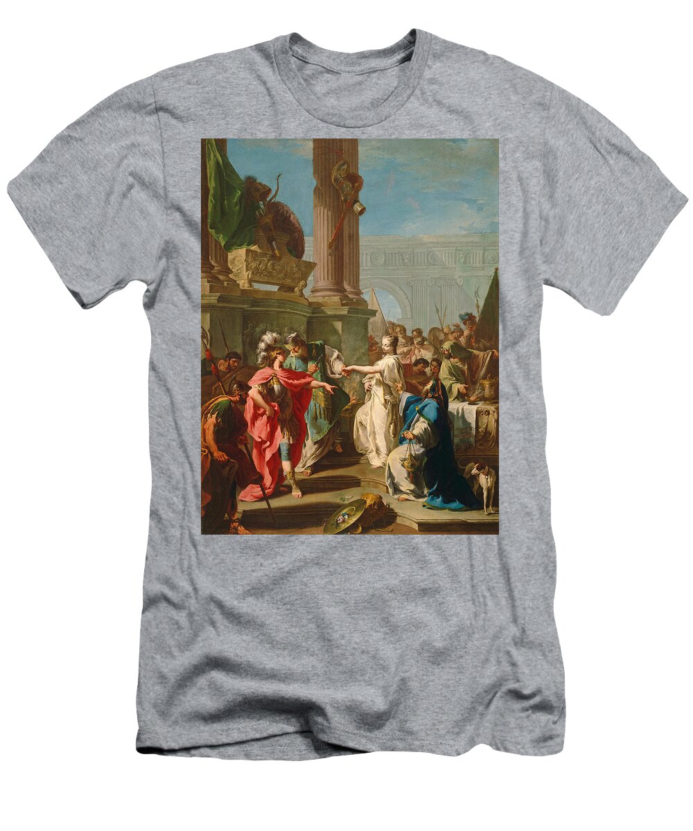 Giambattista Pittoni T-Shirt featuring the painting The Sacrifice of Polyxena by Giambattista Pittoni