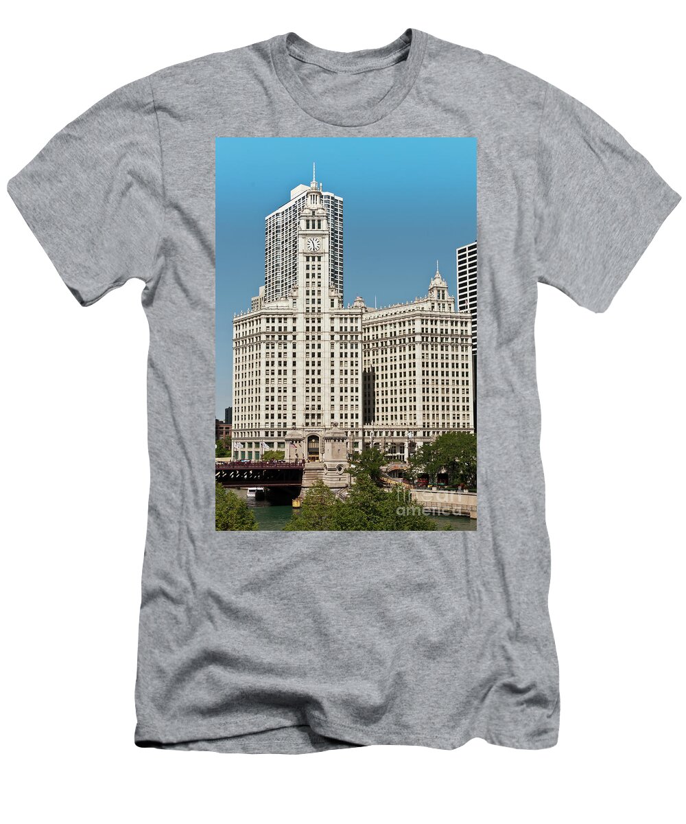 Chicago T-Shirt featuring the photograph Wrigley Building by David Levin
