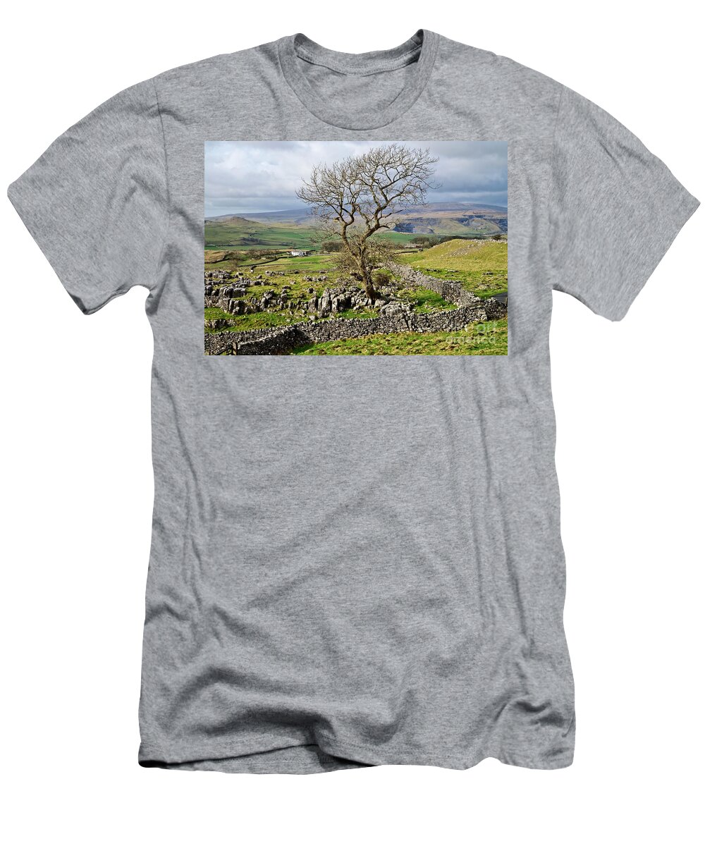 Yorkshire Dales T-Shirt featuring the photograph Yorkshire Dales Landscape #1 by Martyn Arnold