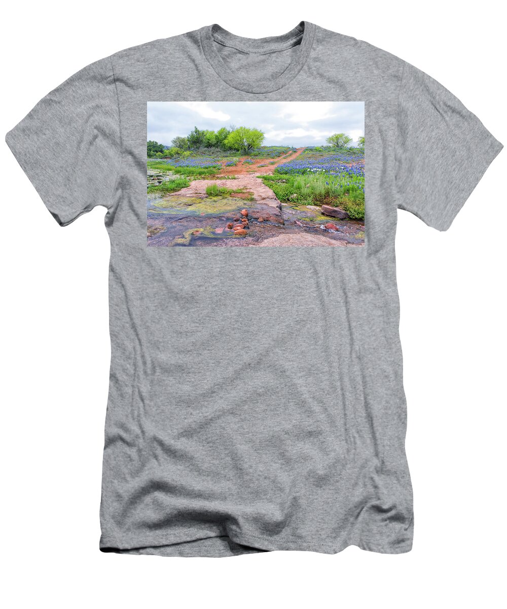 Texas Wildflowers T-Shirt featuring the photograph Texas Bluebonnets 9 by Victor Culpepper