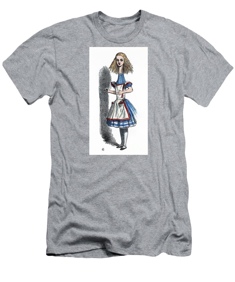 1865 T-Shirt featuring the painting Alice in Wonderland #11 by Granger