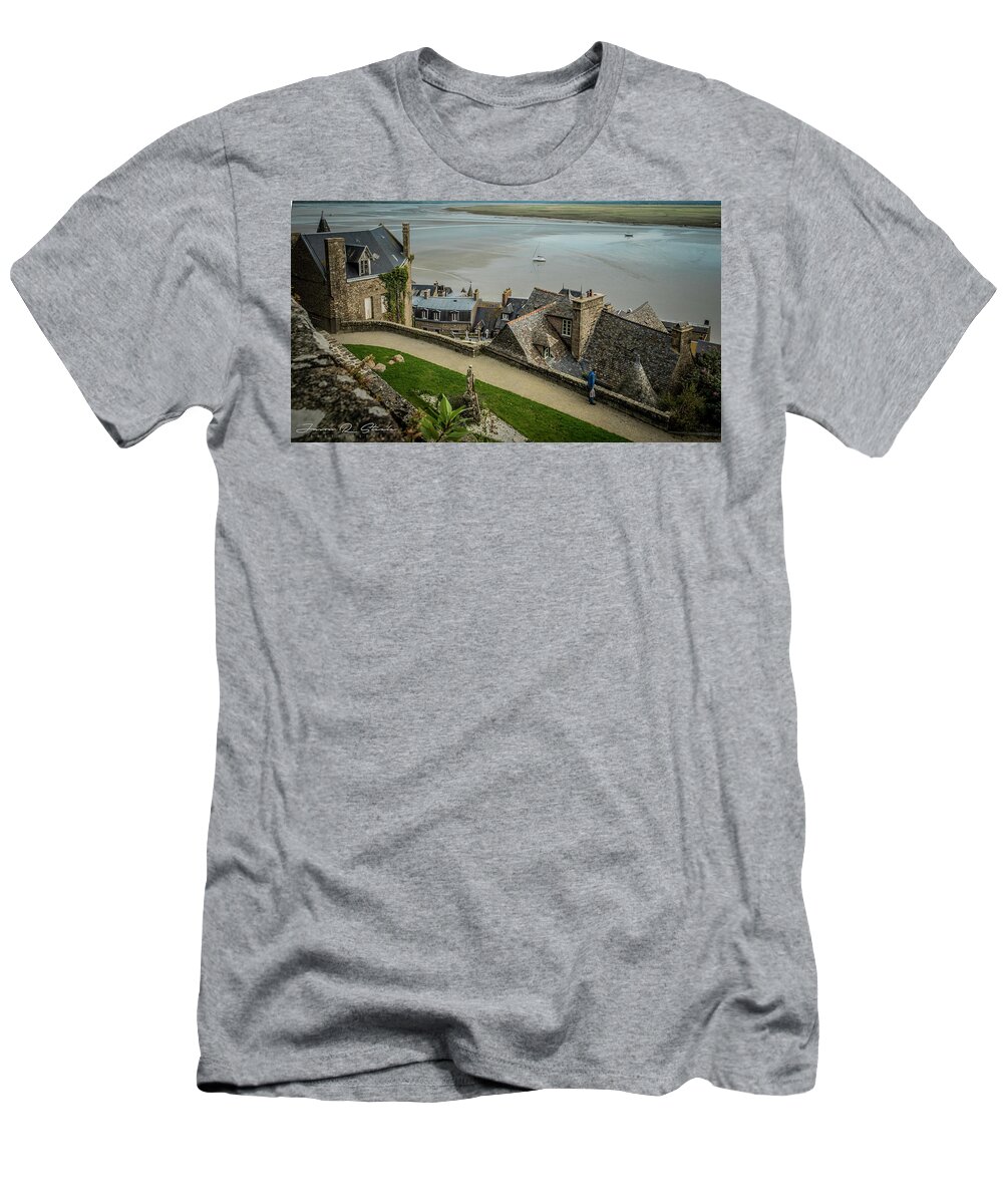 Water T-Shirt featuring the photograph Le Mont Saint Michel #14 by Jason Steele