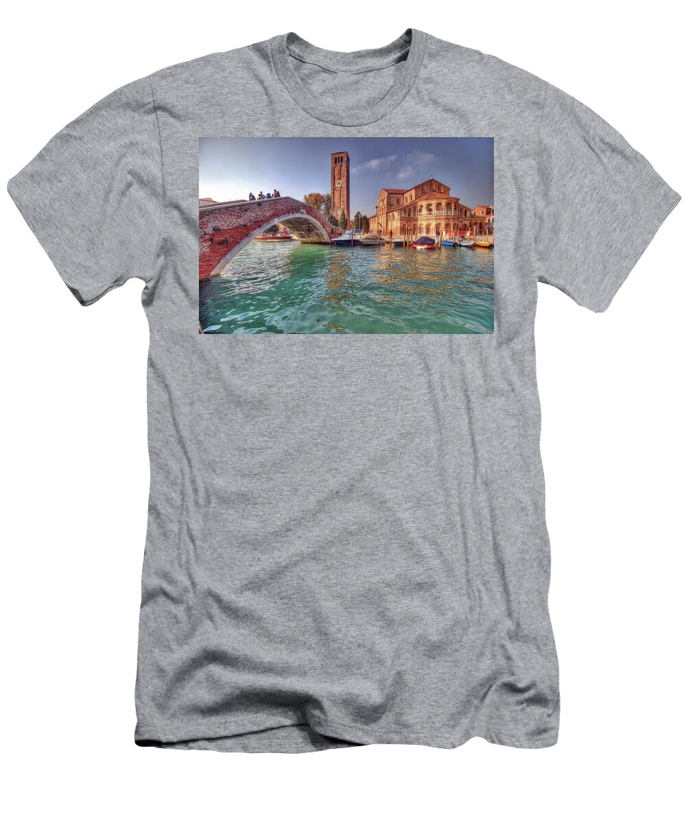 Burano Venice Italy T-Shirt featuring the photograph Burano Venice Italy #15 by Paul James Bannerman
