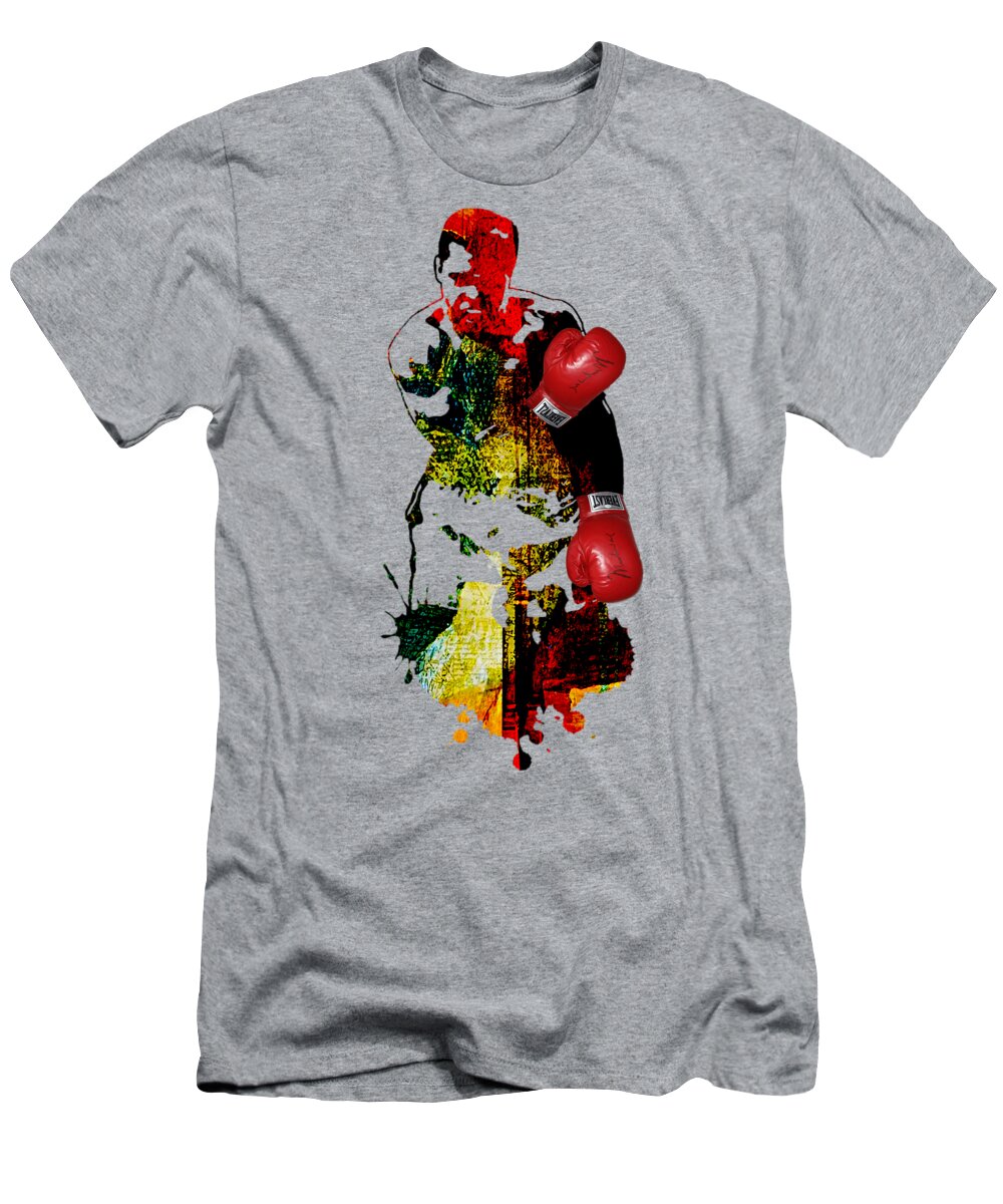 Sports T-Shirt featuring the mixed media Muhammad Ali Collection #17 by Marvin Blaine