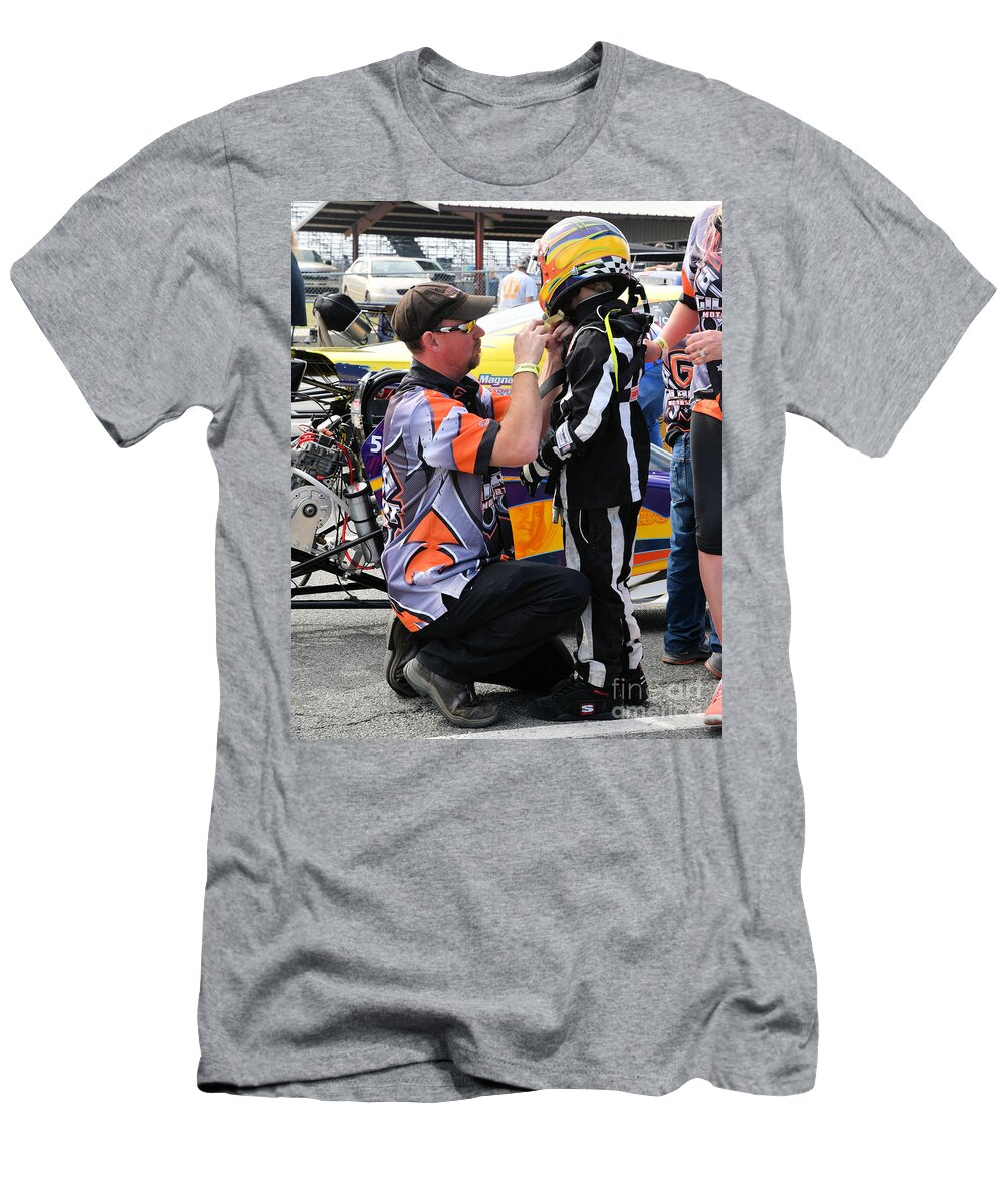 Drag T-Shirt featuring the photograph Junior Drag Racing March 2017 #18 by Jack Norton