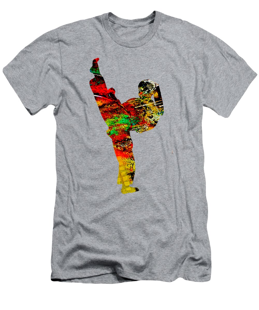 Martial Arts T-Shirt featuring the mixed media Martial Arts Collection #18 by Marvin Blaine