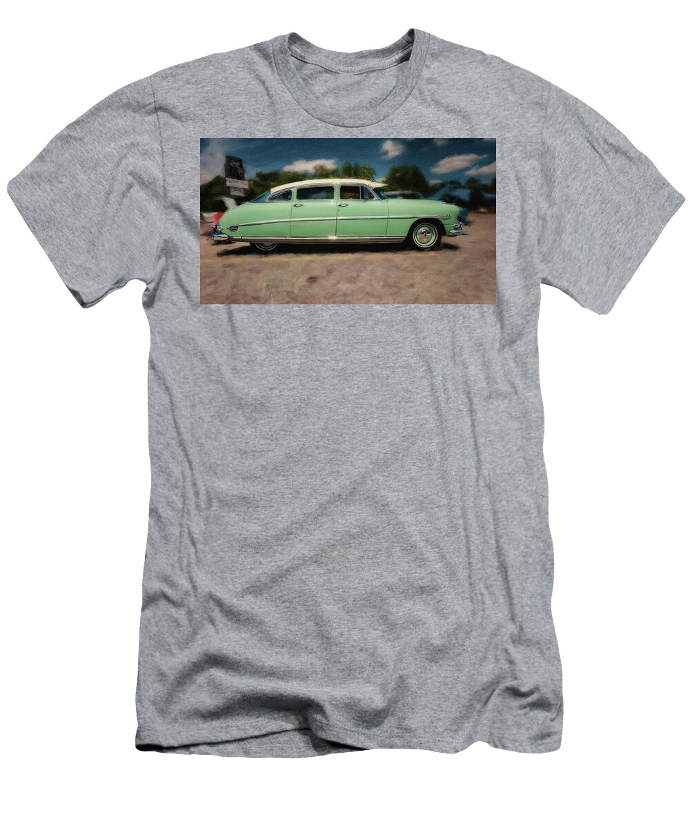 Hudson T-Shirt featuring the photograph 1953 Hudson Hornet by Rich Fiddelke