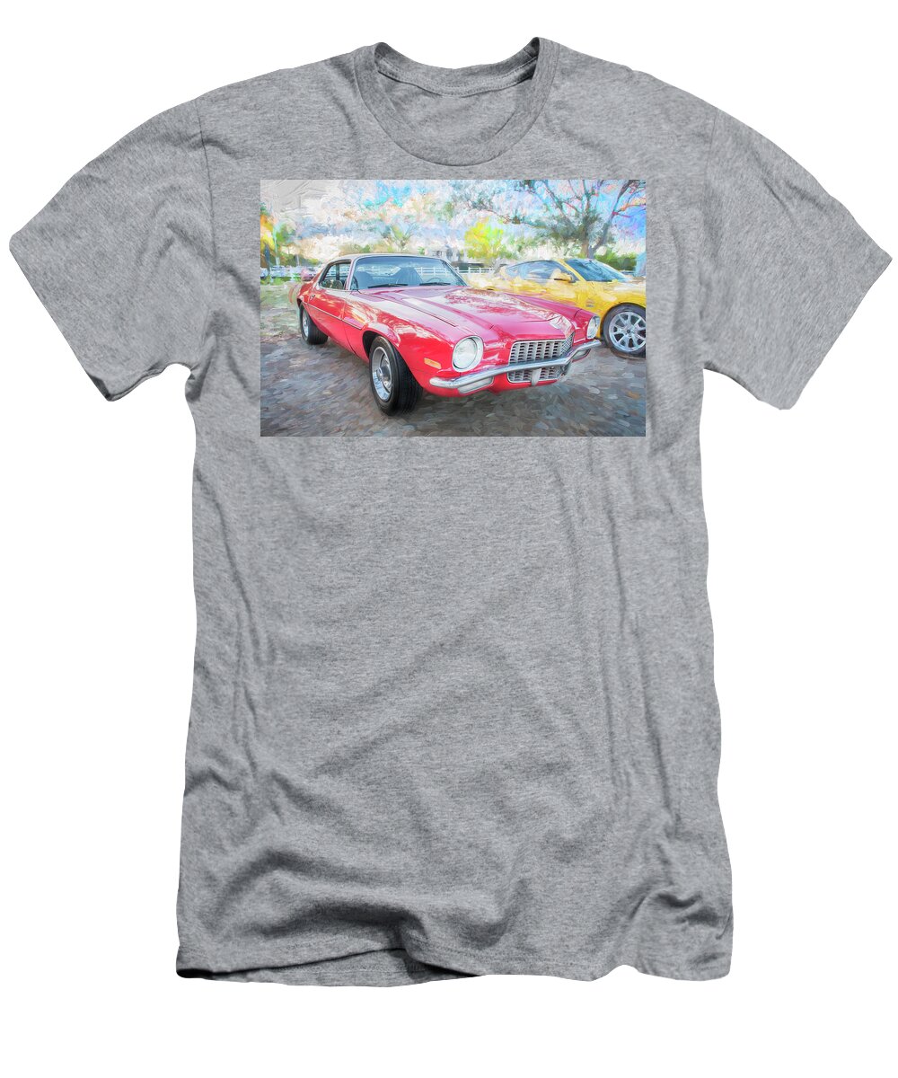 1971 Chevrolet Camaro T-Shirt featuring the photograph 1971 Chevrolet Camaro c126 by Rich Franco