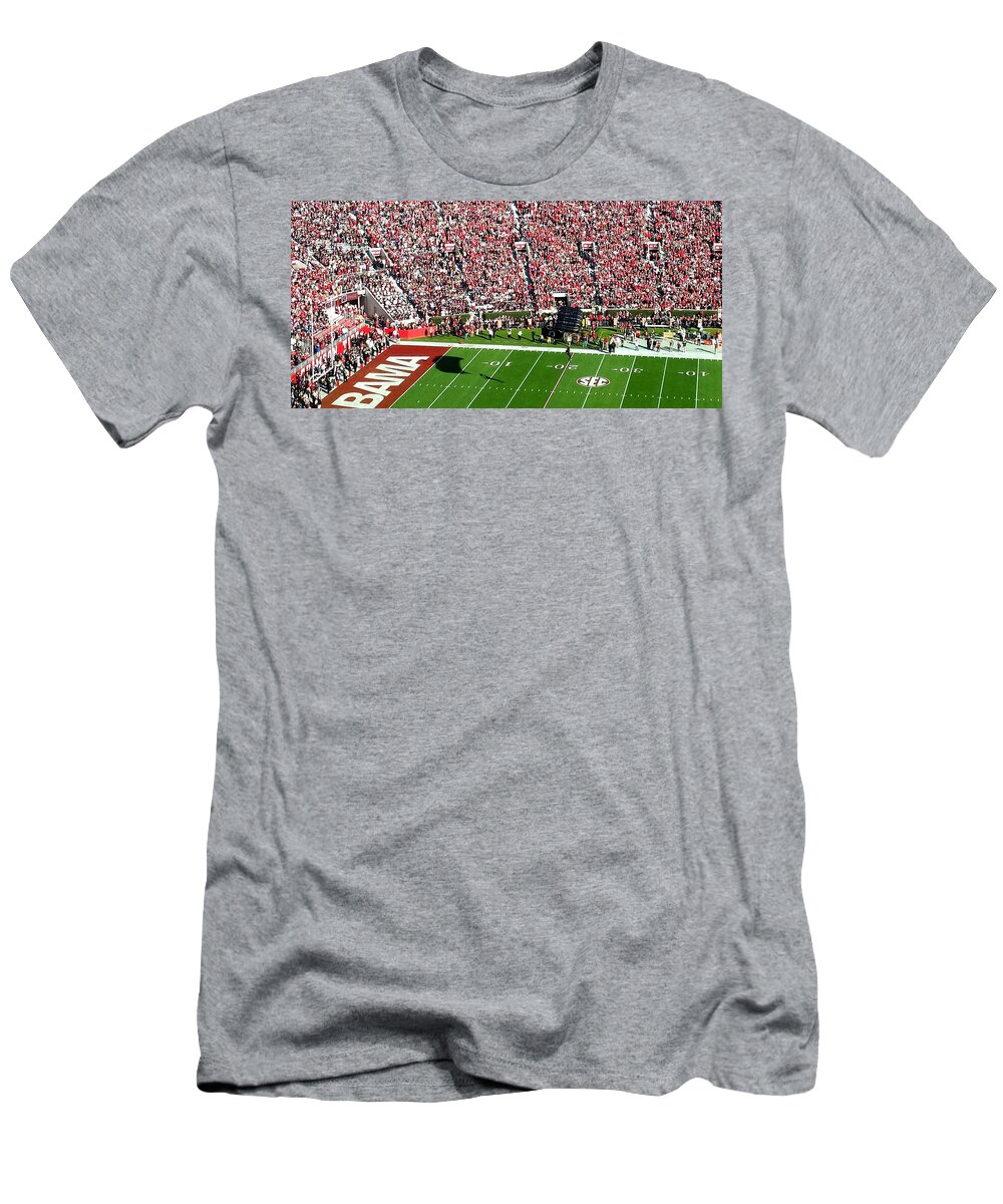 Gameday T-Shirt featuring the photograph Army Rangers Drop In On Gameday by Kenny Glover