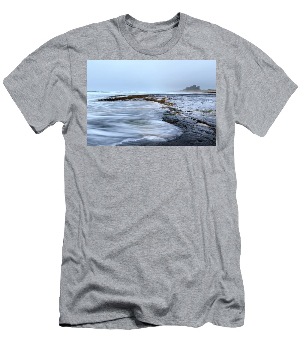 Ancient T-Shirt featuring the photograph Bamburgh castle - #2 by Chris Smith