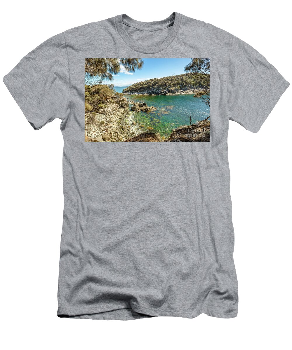 Australian T-Shirt featuring the photograph Bruny Island Tasmania #2 by Benny Marty