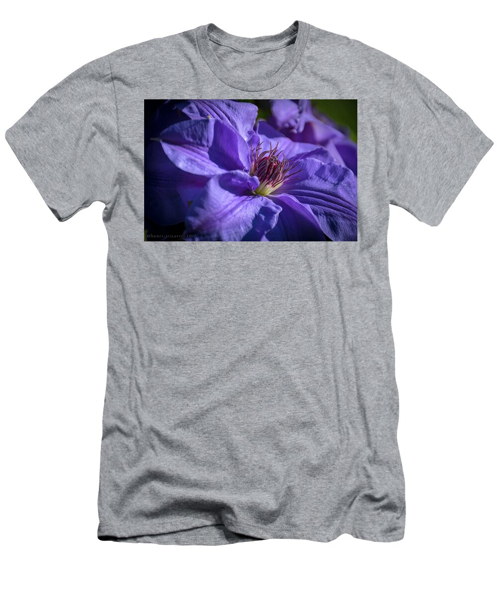 Clematis T-Shirt featuring the photograph Clematis #2 by Henri Irizarri