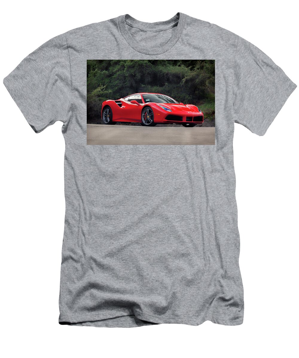 Ferrari T-Shirt featuring the photograph #Ferrari #488GTB #2 by ItzKirb Photography