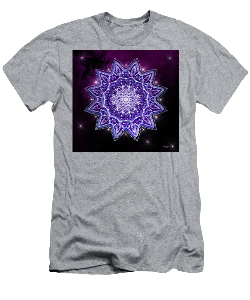 Digital Art T-Shirt featuring the digital art Mandala Art #2 by Artful Oasis