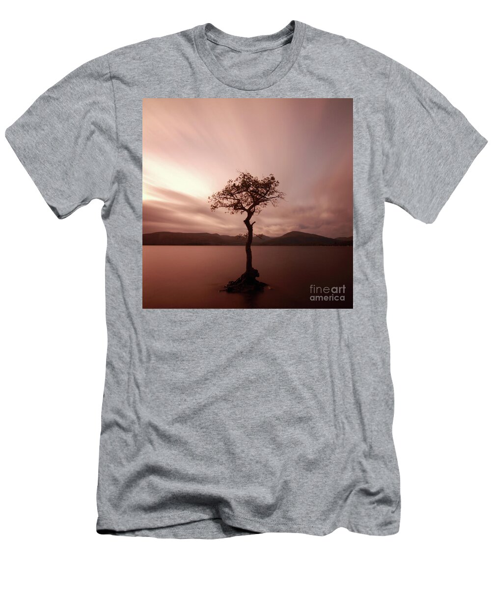 Loch Lomond T-Shirt featuring the photograph Milarrochy Bay Sunset #2 by Maria Gaellman