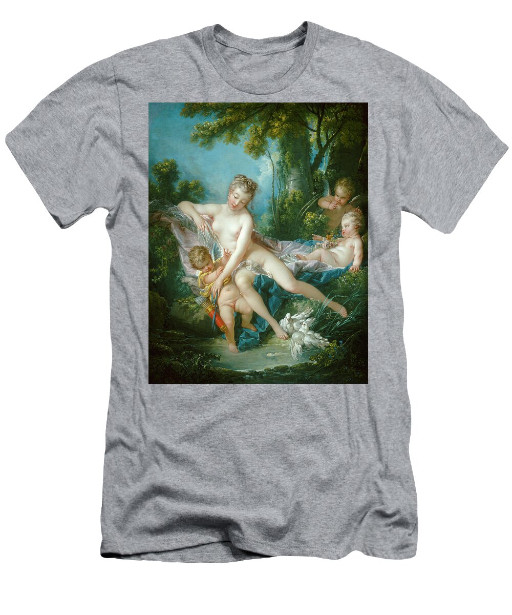 Franois Boucher T-Shirt featuring the painting The Bath Of Venus #2 by Francois Boucher