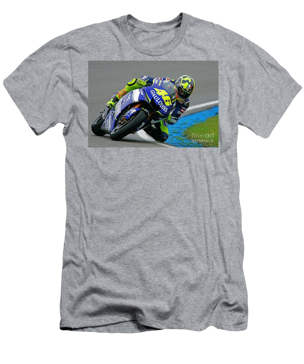 Netherlands T-Shirt featuring the photograph Valentino Rossi #2 by Henk Meijer Photography