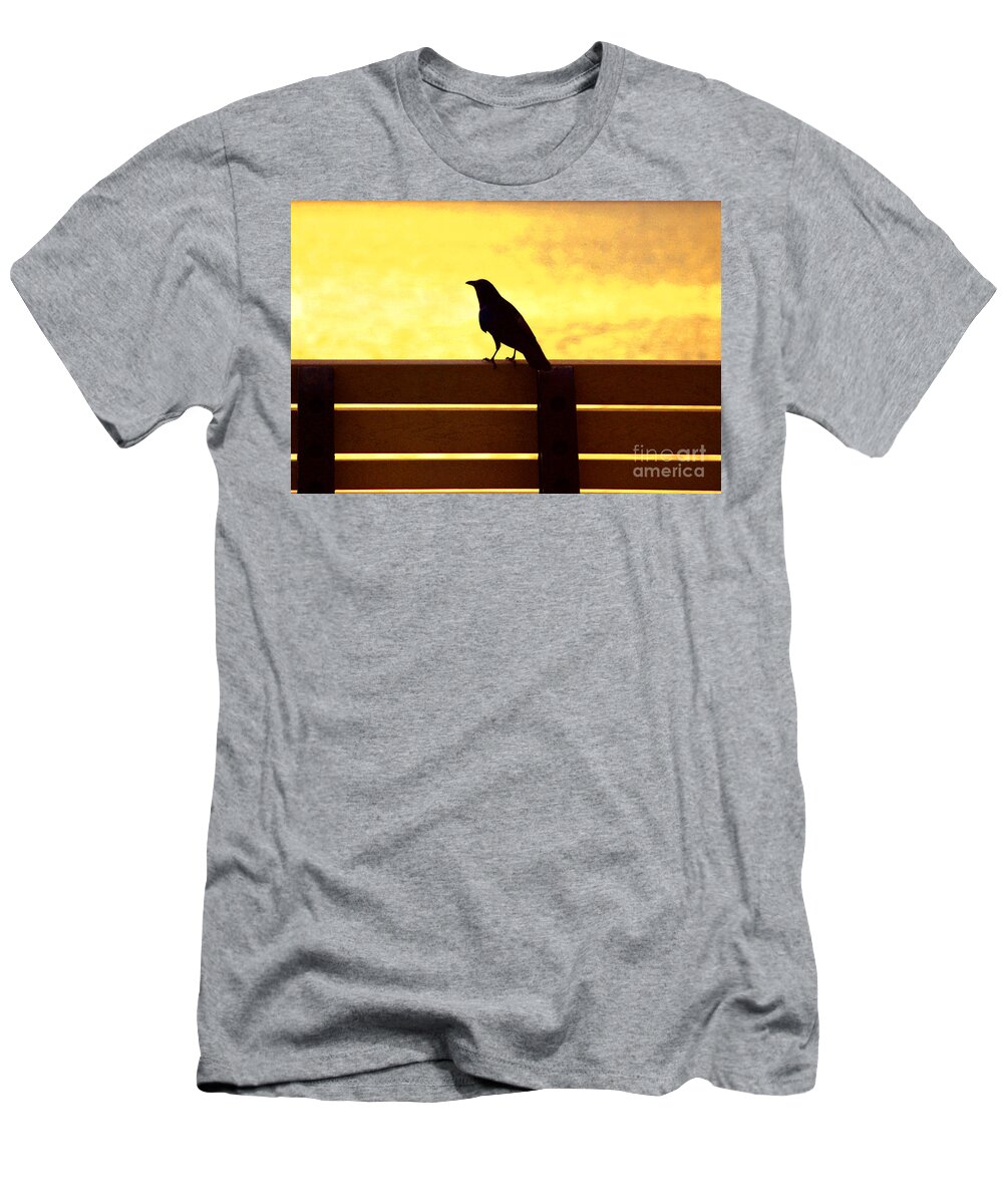 Bird T-Shirt featuring the photograph 20- Waiting by Joseph Keane
