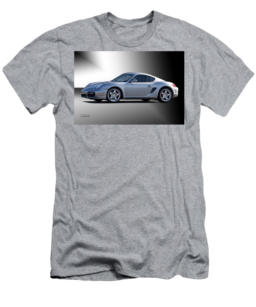 Auto T-Shirt featuring the photograph 2006 Porsche Cayman S by Dave Koontz
