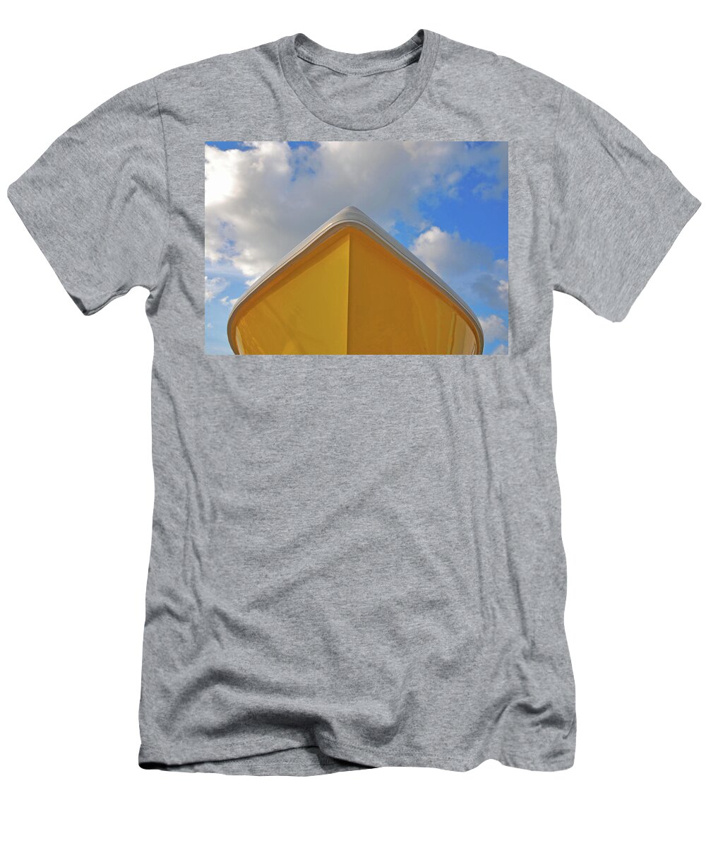 Boats T-Shirt featuring the digital art 21- Mellow Yellow by Joseph Keane