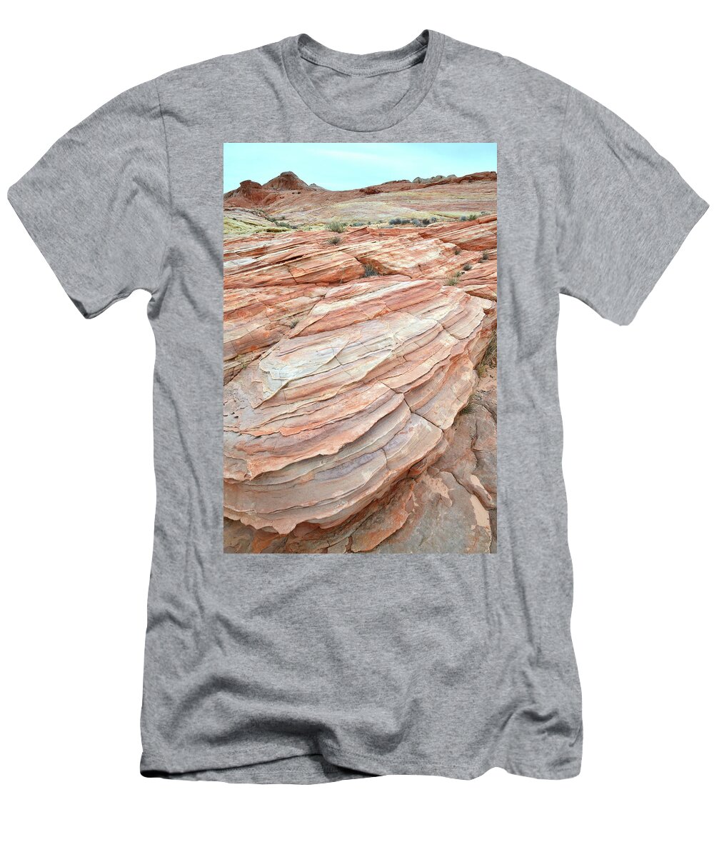 Valley Of Fire T-Shirt featuring the photograph Colorful Sandstone in Valley of Fire #23 by Ray Mathis