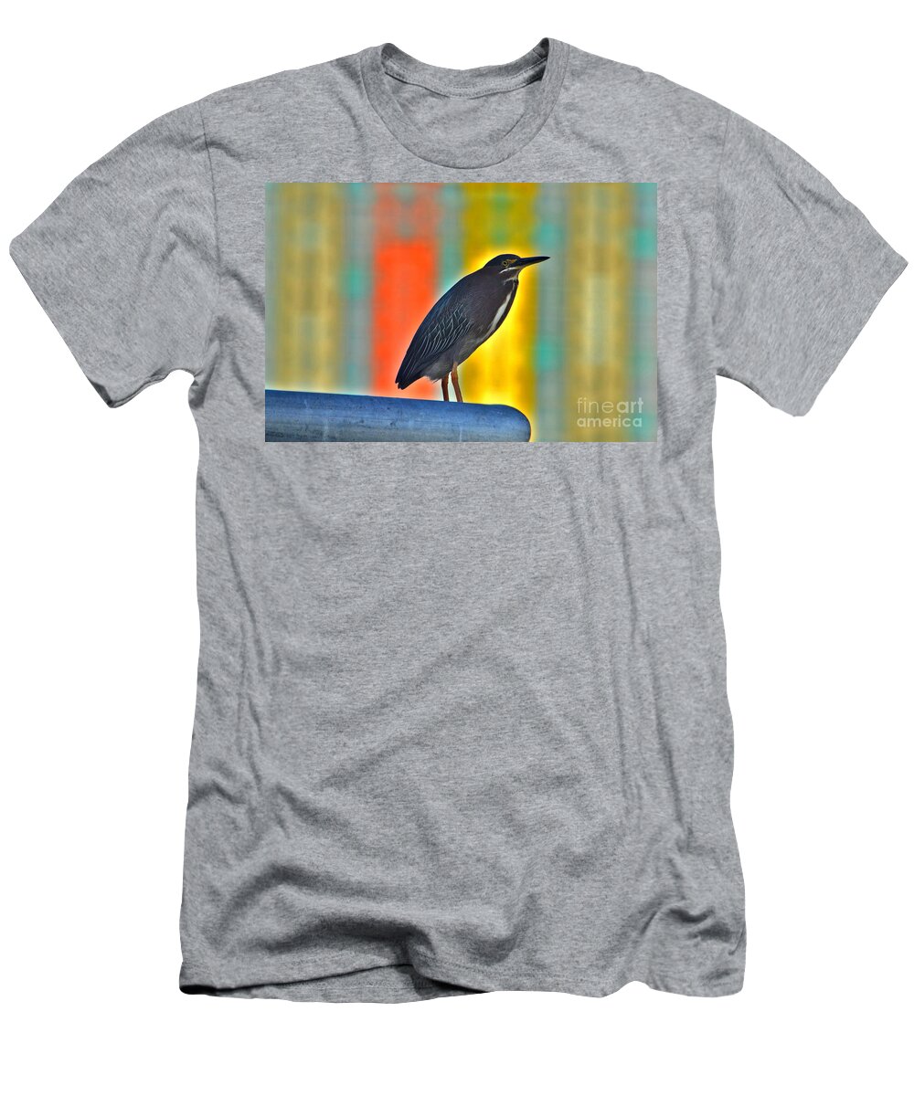 Green Heron T-Shirt featuring the photograph 27- Green Heron by Joseph Keane