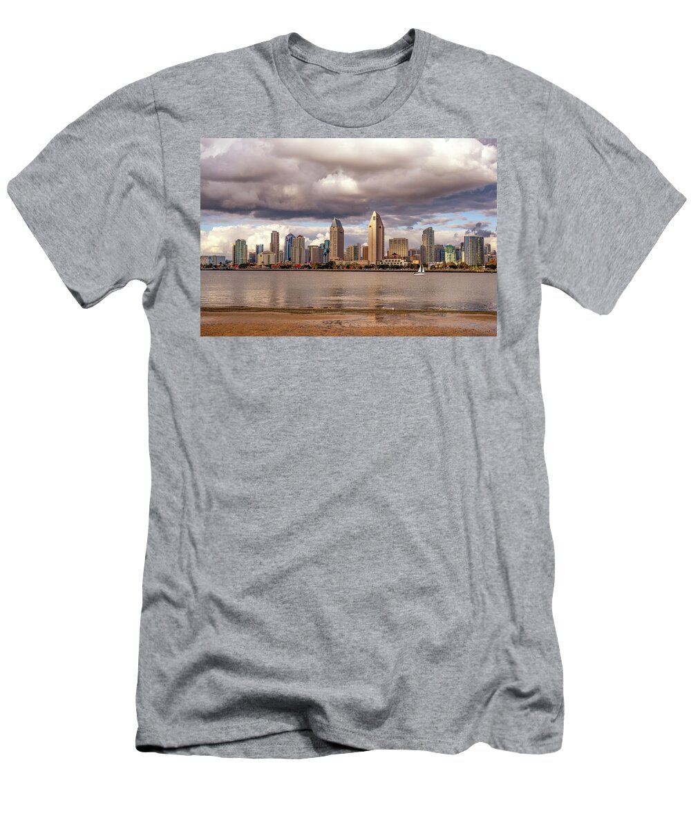 San Diego T-Shirt featuring the photograph Wistful Afternoon San Diego Skyline by Joseph S Giacalone