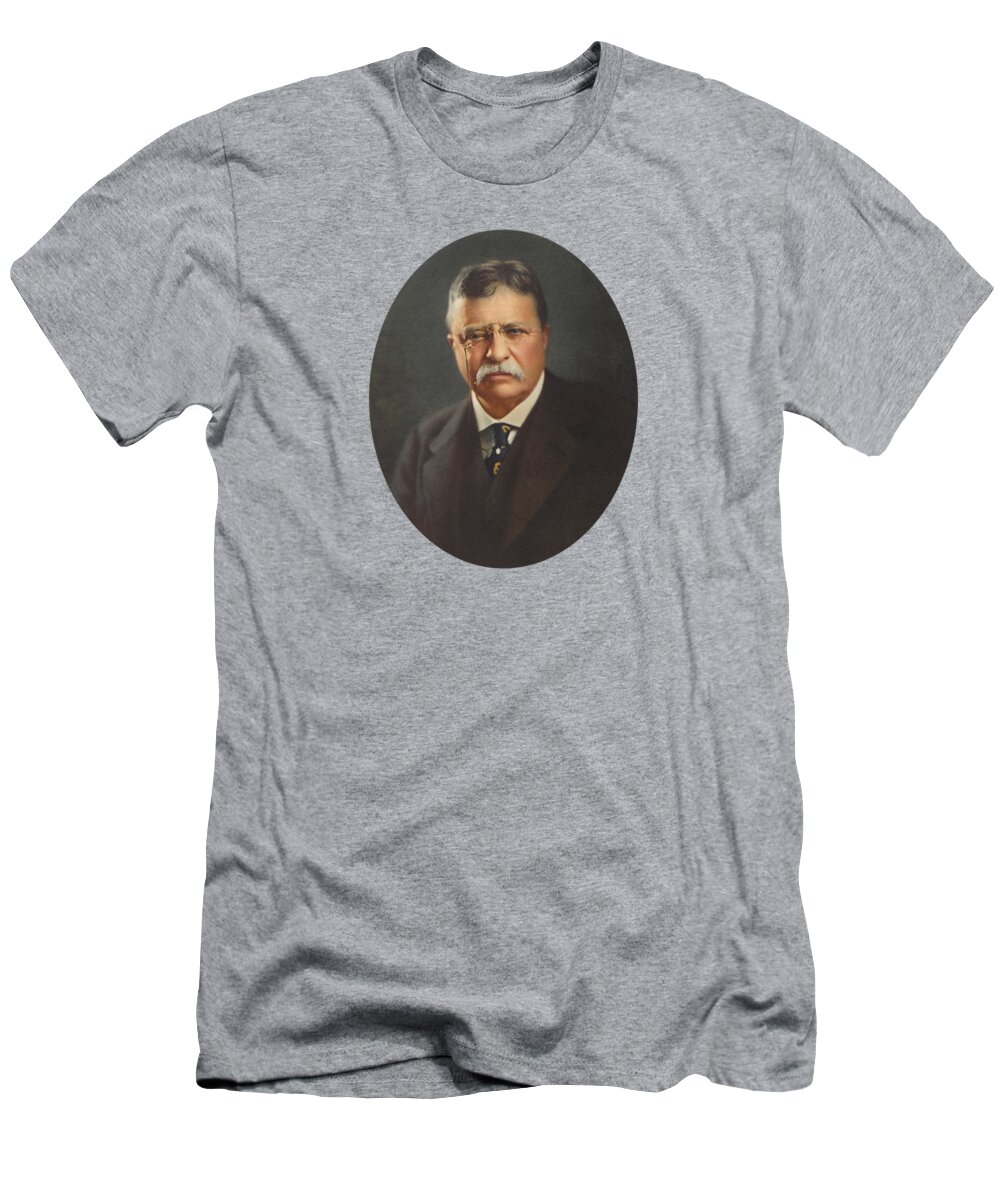 Teddy Roosevelt T-Shirt featuring the painting President Theodore Roosevelt by War Is Hell Store